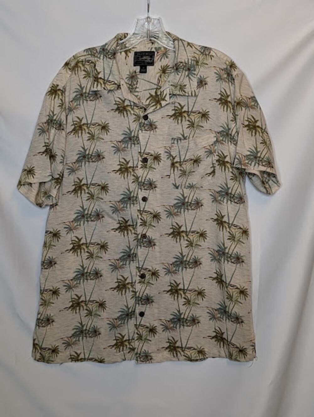 STEVE & BARRY'S- tropical button up shirt Mens Medium Beach vacation CountryClub